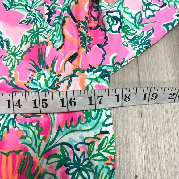 Lilly Pulitzer Dress Women’s Medium Solia UPF 50+ Perfect Poppy Floral Print - Picture 8 of 9